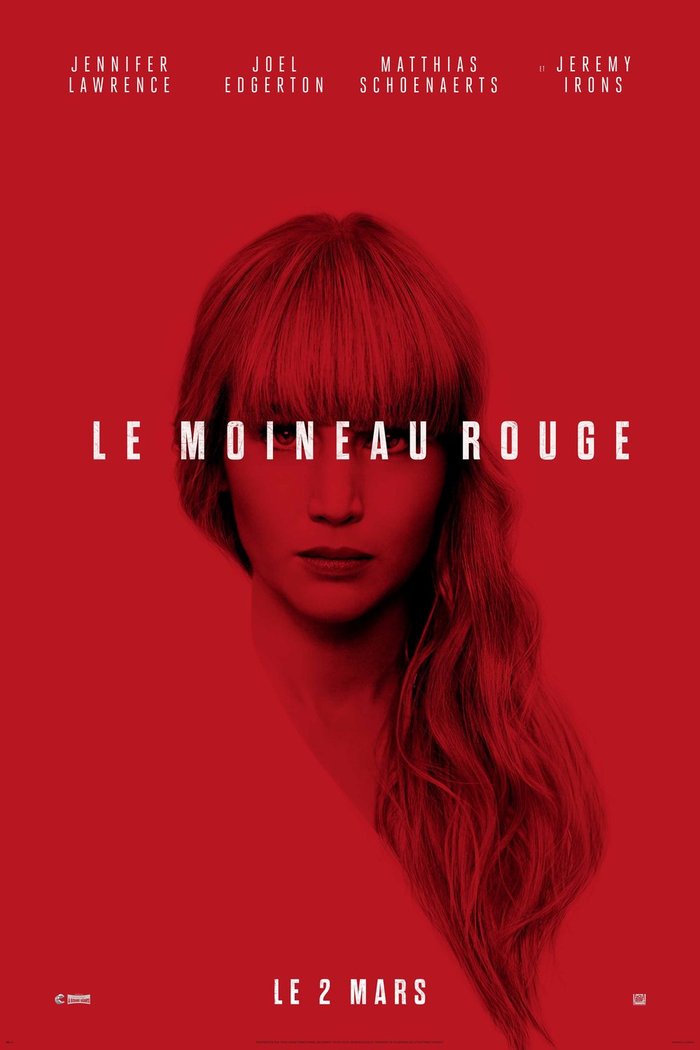 L'affiche du film Le Moineau rouge [2018]