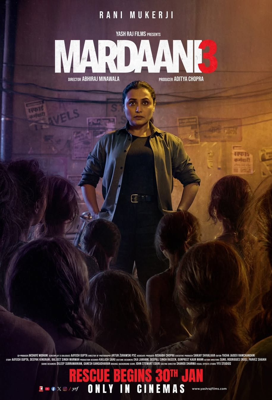 L'affiche du film Mardaani 3 [2026]
