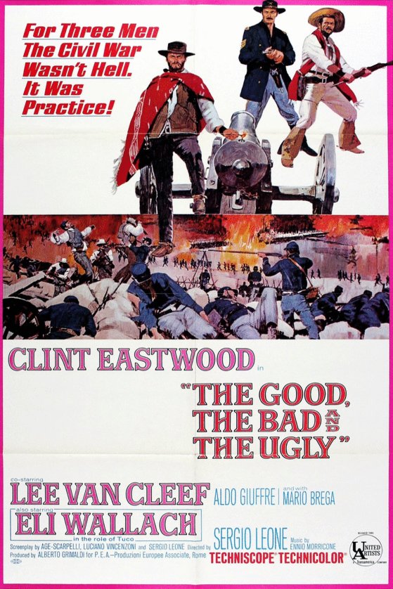 L'affiche du film Le Bon, la Brute et le Truand [1966]