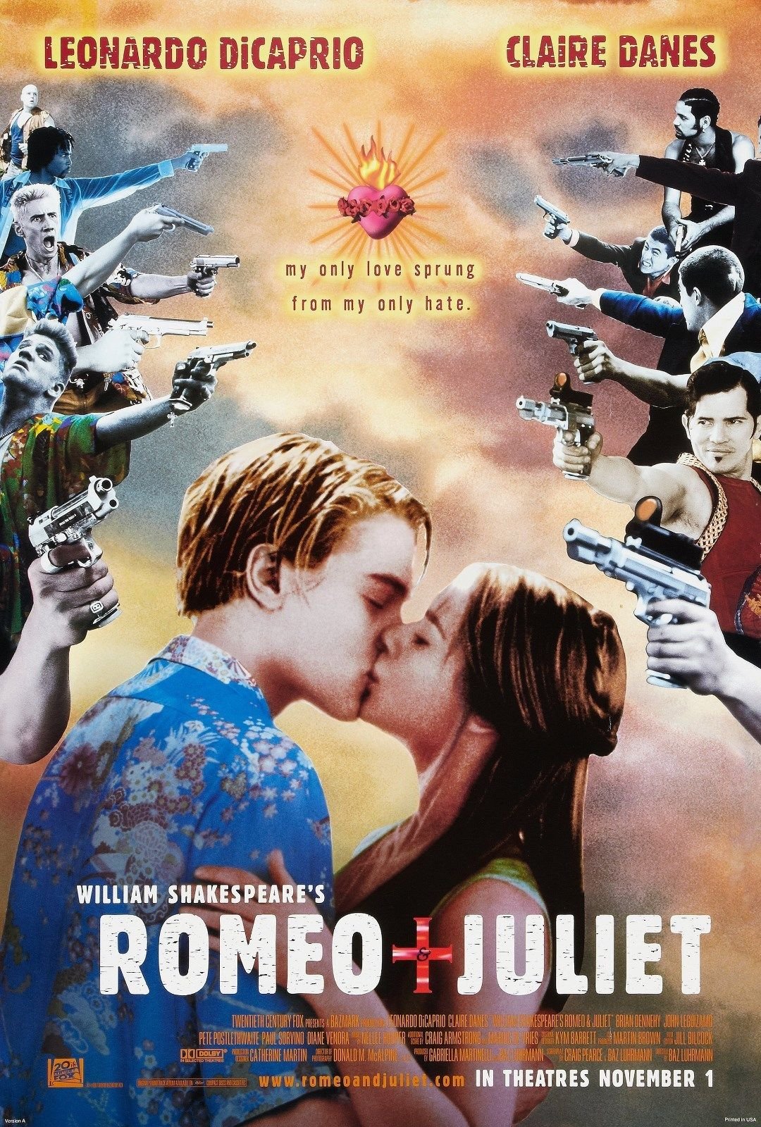 L'affiche du film Romeo + Juliet [1996]