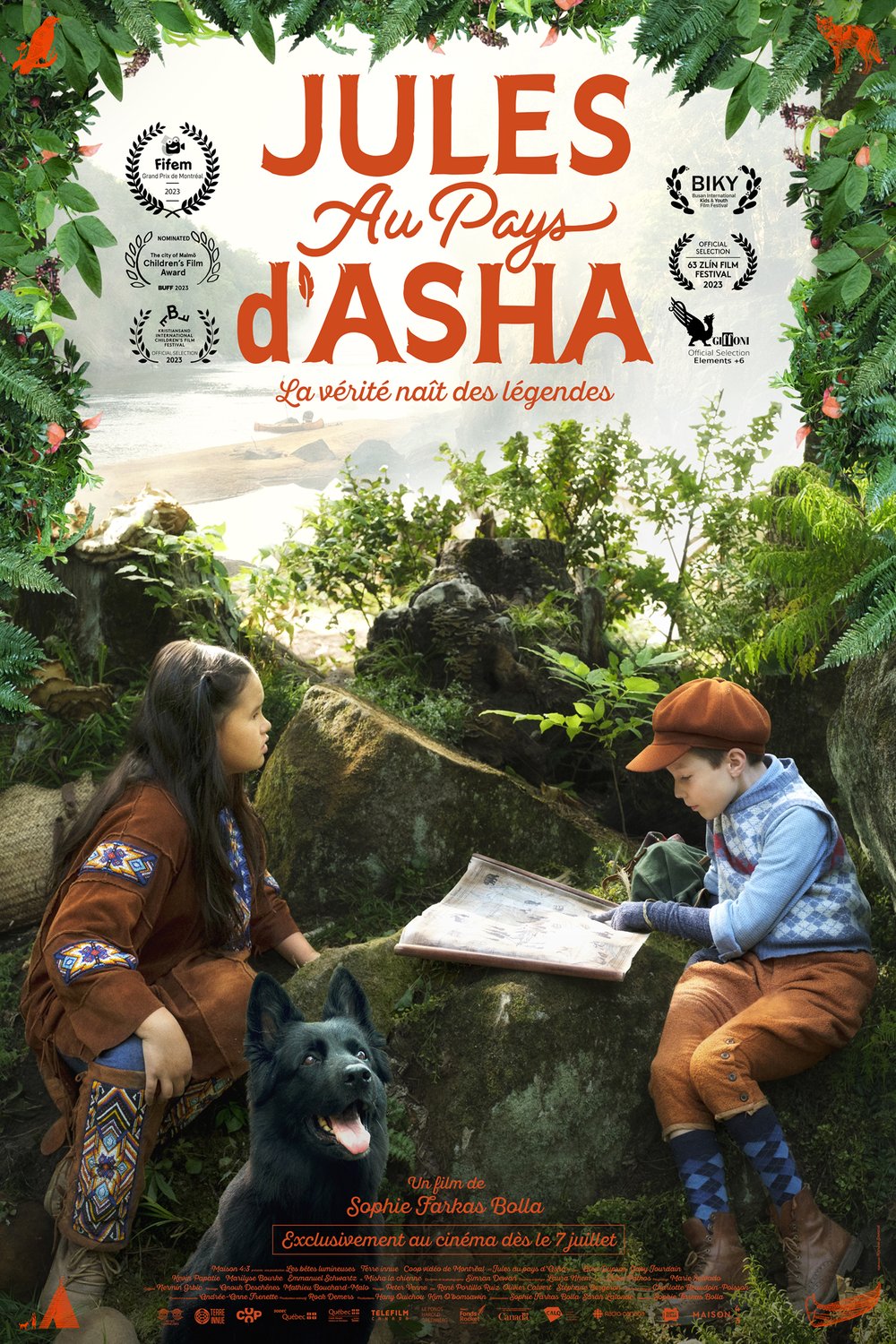 L'affiche du film Jules au pays d'Asha [2023]