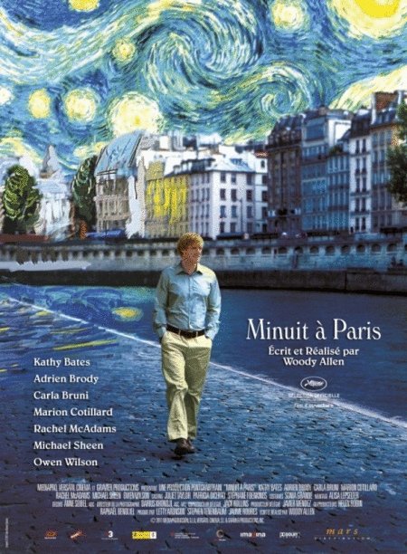 L'affiche du film Minuit à Paris [2011]