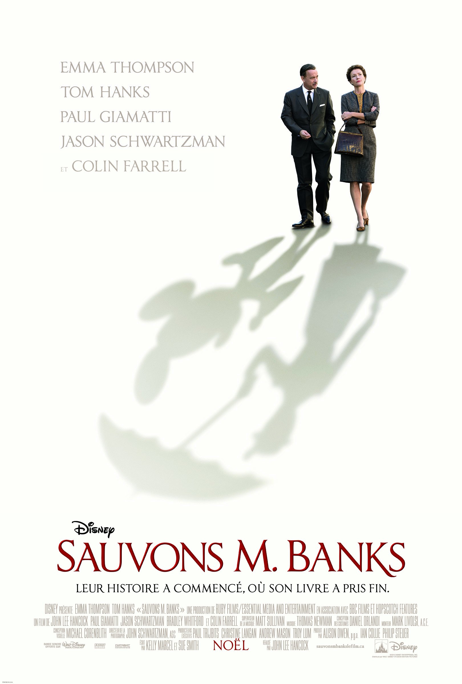 L'affiche du film Sauvons M. Banks [2013]