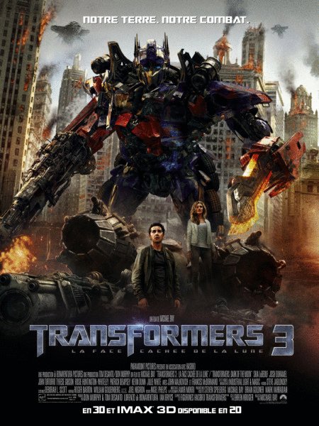 L'affiche du film Transformers 3: la face cachée de la lune [2011]