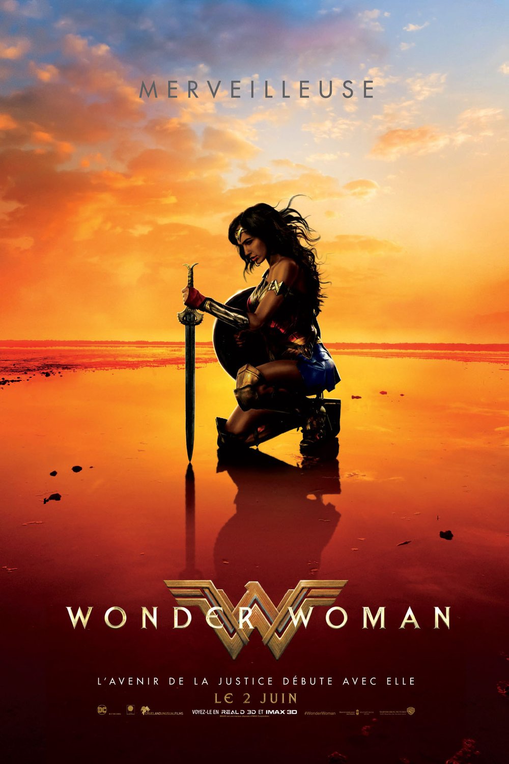 L'affiche du film Wonder Woman v.f. [2017]