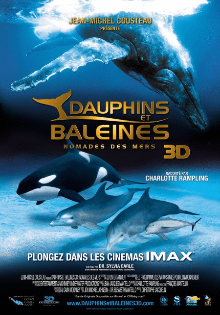 L'affiche du film Dauphins et baleines, nomades des mers [2008]