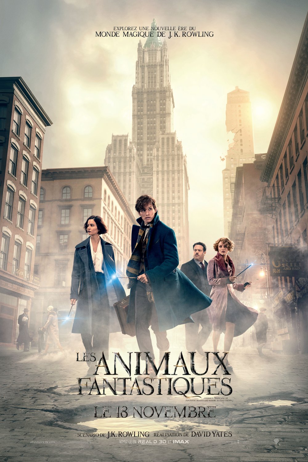 L'affiche du film Les Animaux Fantastiques [2016]