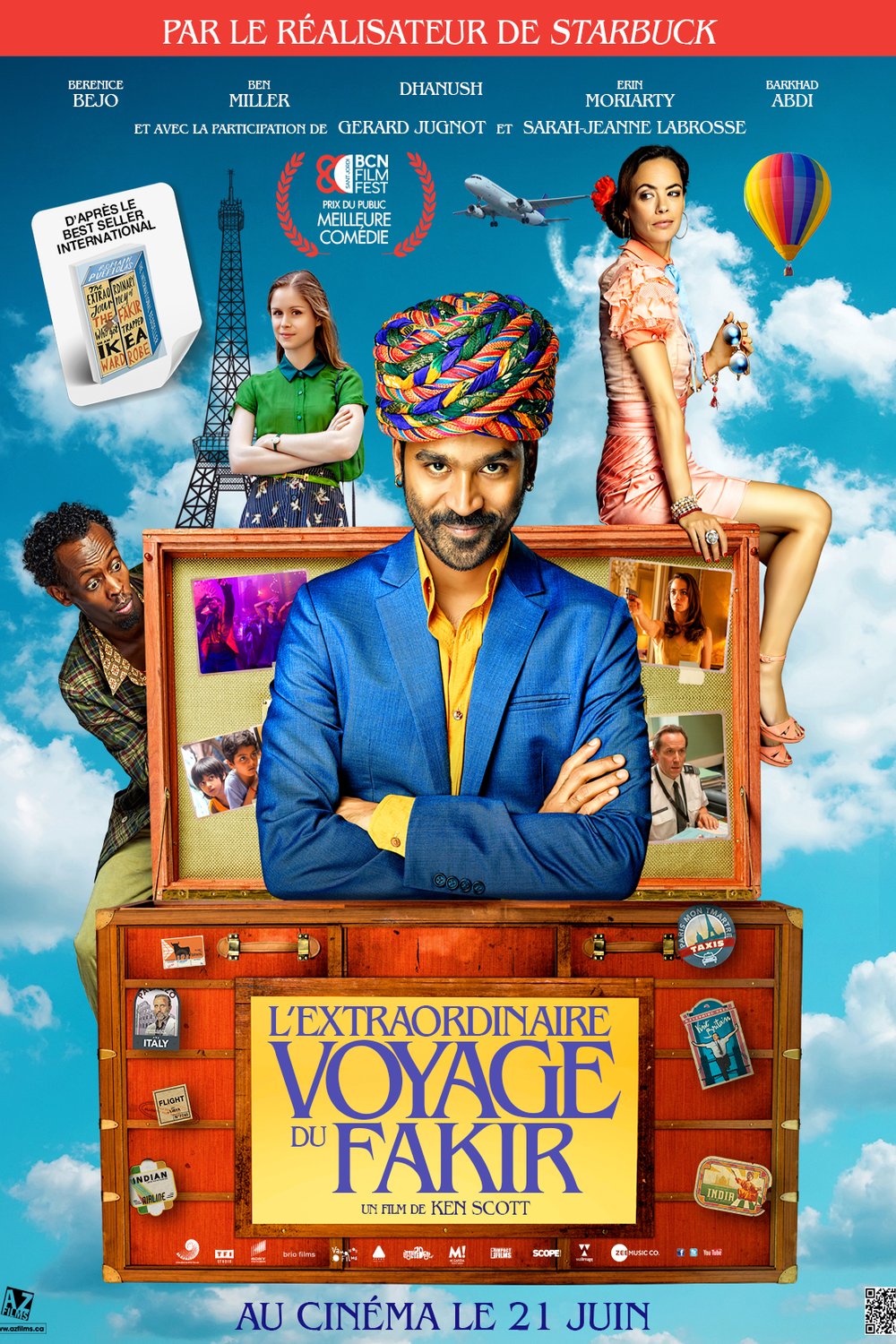 L'affiche du film L'extraordinaire voyage du Fakir [2018]