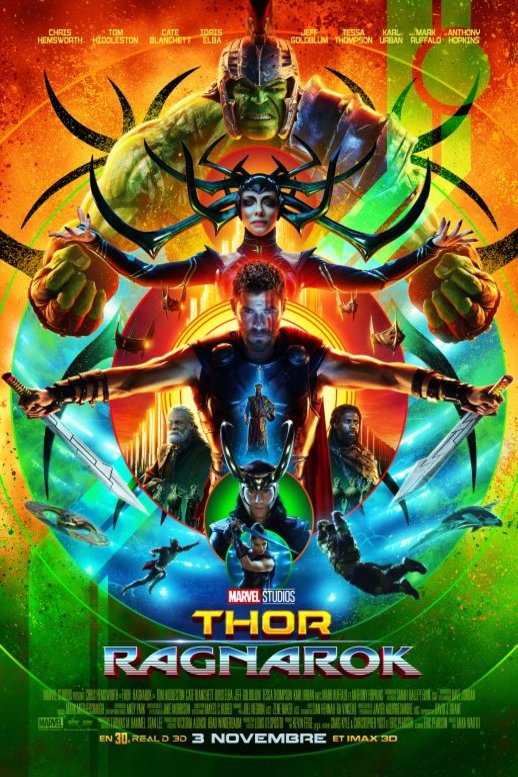 L'affiche du film Thor: Ragnarok v.f. [2017]