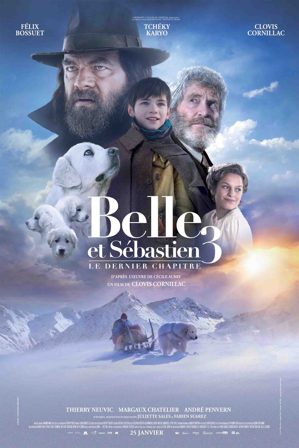L'affiche du film Belle et Sébastien 3: Le dernier chapitre [2017]