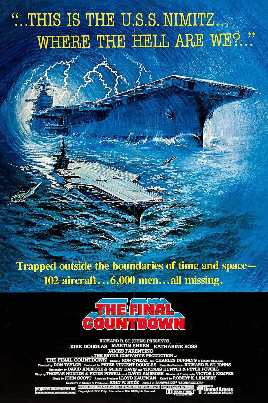 L'affiche du film The Final Countdown [1980]