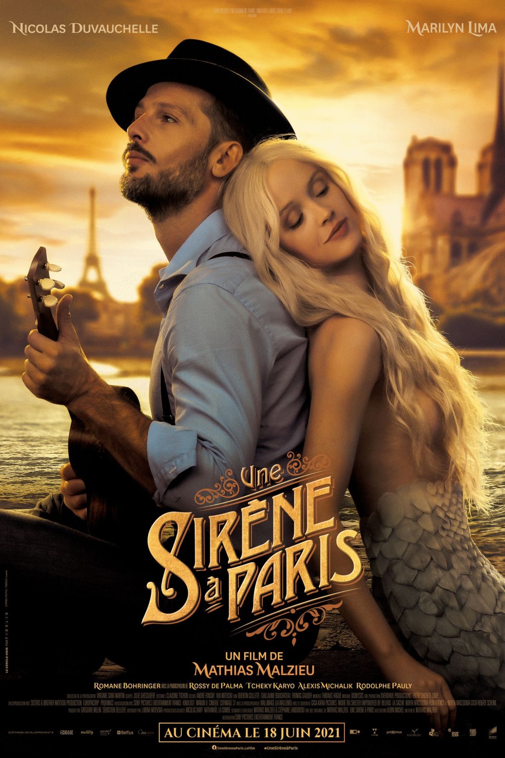 L'affiche du film Une sirène à Paris [2020]