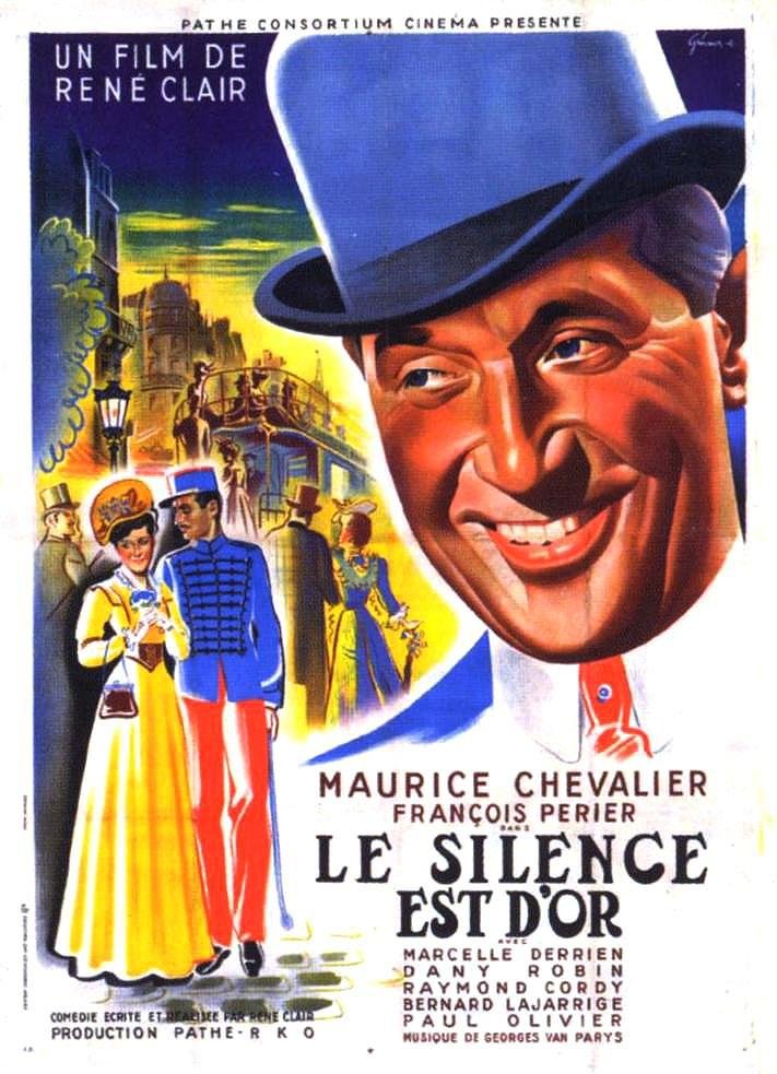L'affiche du film Le silence est d'or [1947]