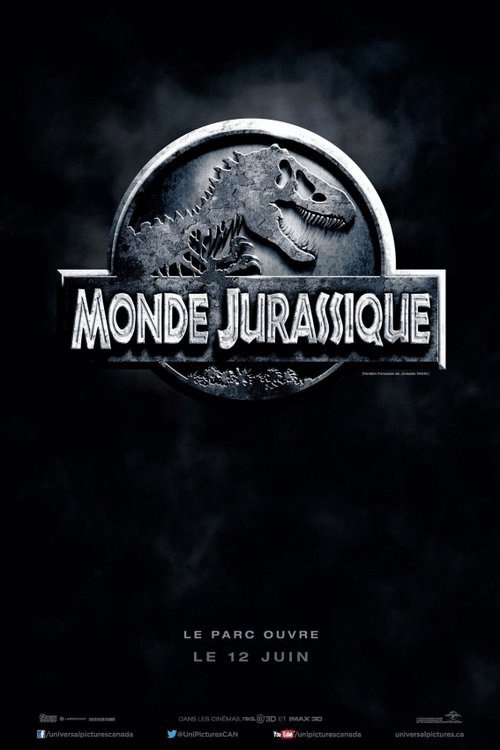 L'affiche du film Monde Jurassique [2015]
