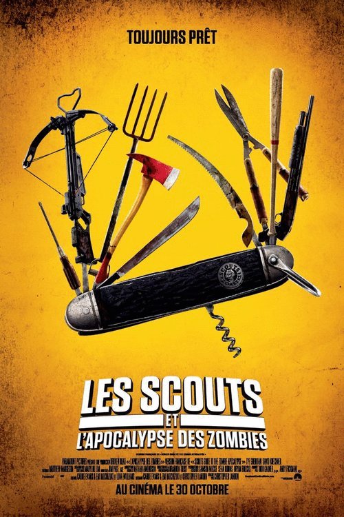 L'affiche du film Les Scouts et l'apocalypse des zombies [2015]