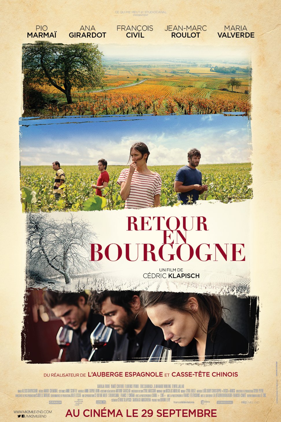 L'affiche du film Retour en Bourgogne [2017]