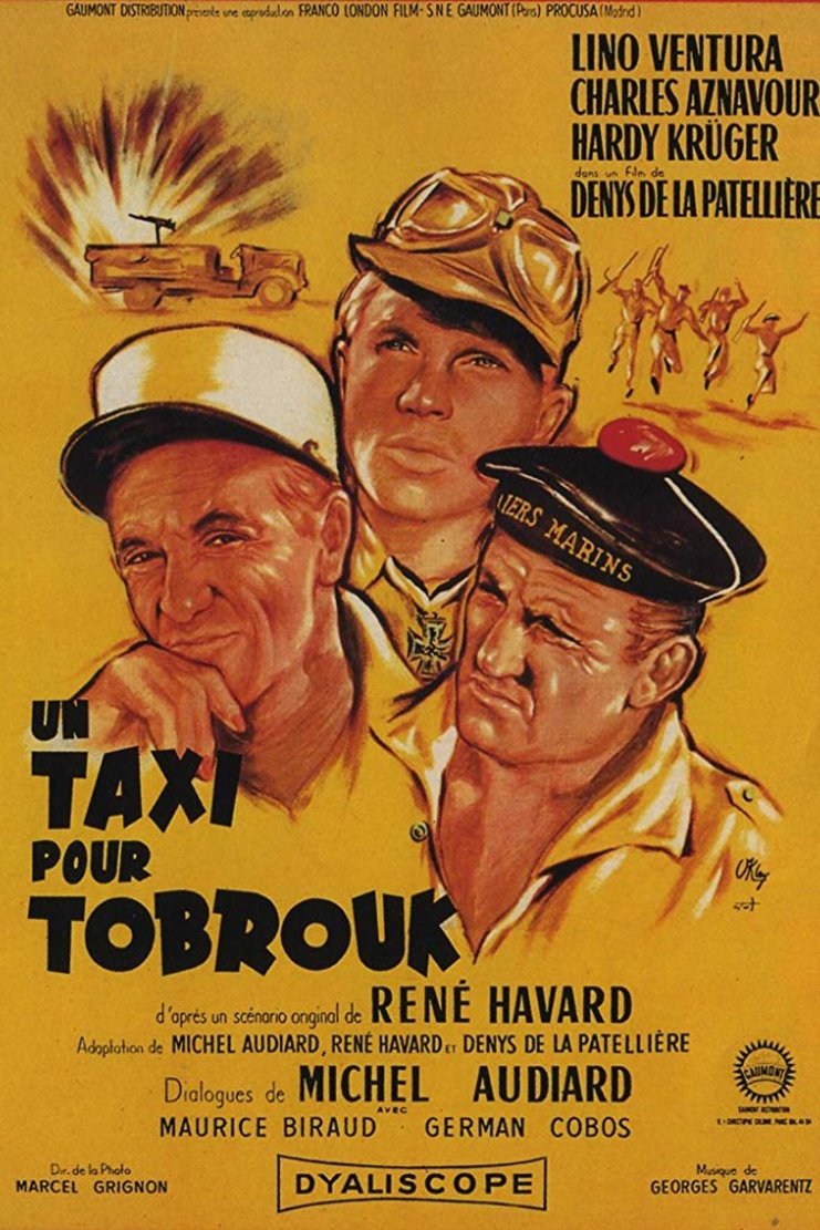 L'affiche du film Un taxi pour Tobrouk [1961]