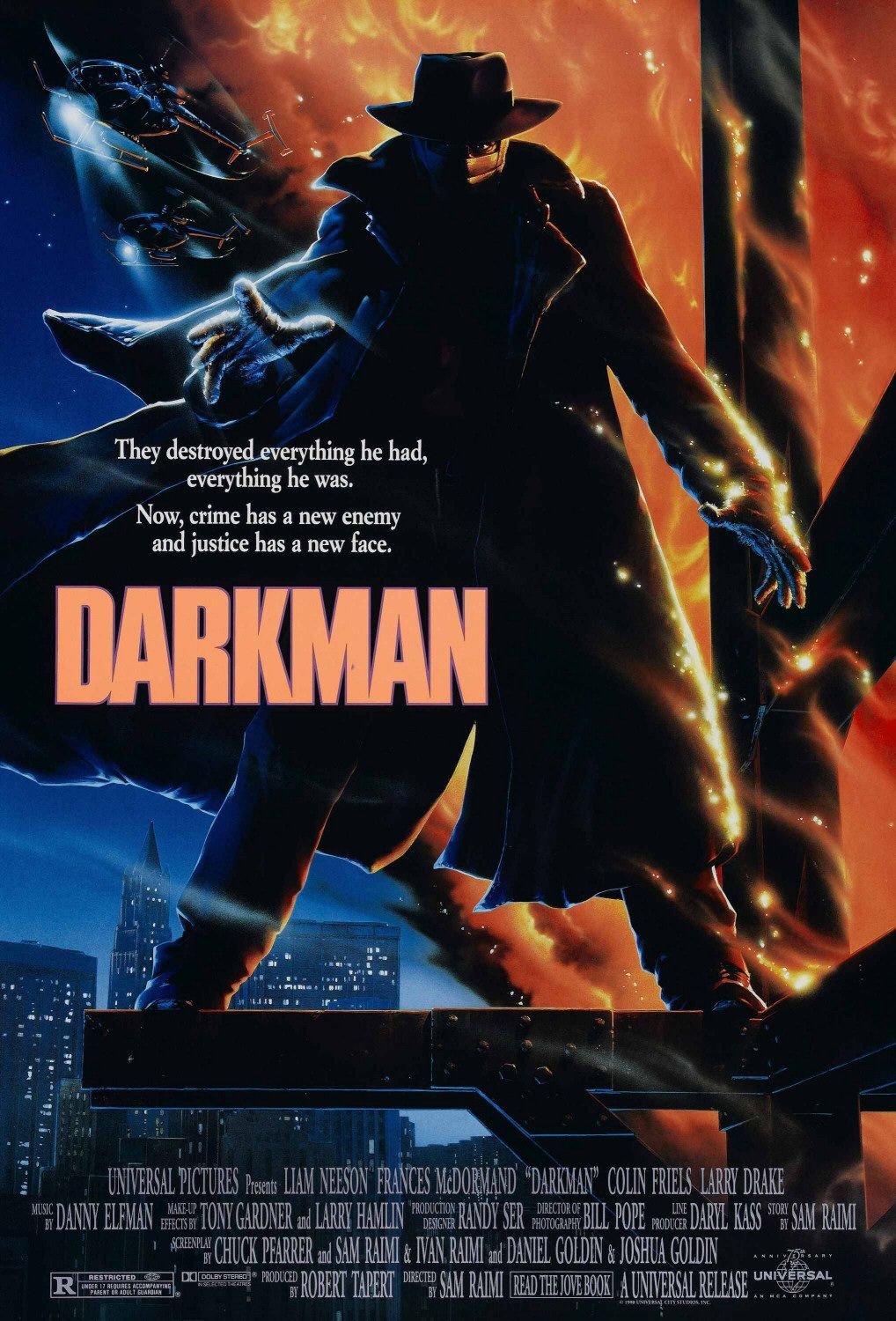 L'affiche du film Darkman [1990]