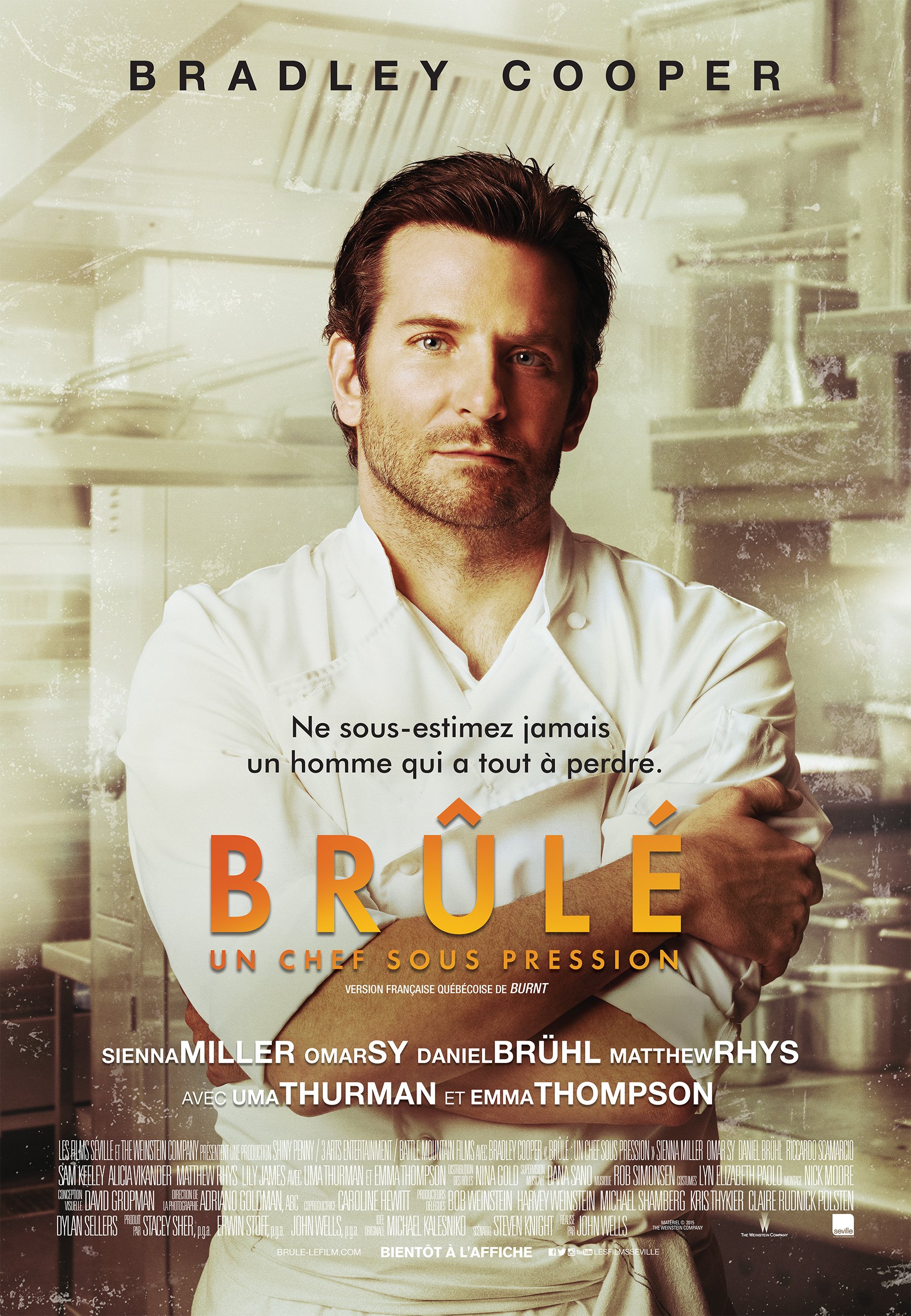 L'affiche du film Brûlé: Un chef sous pression [2015]