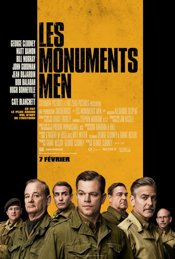 L'affiche du film Les Monuments Men v.f. [2014]