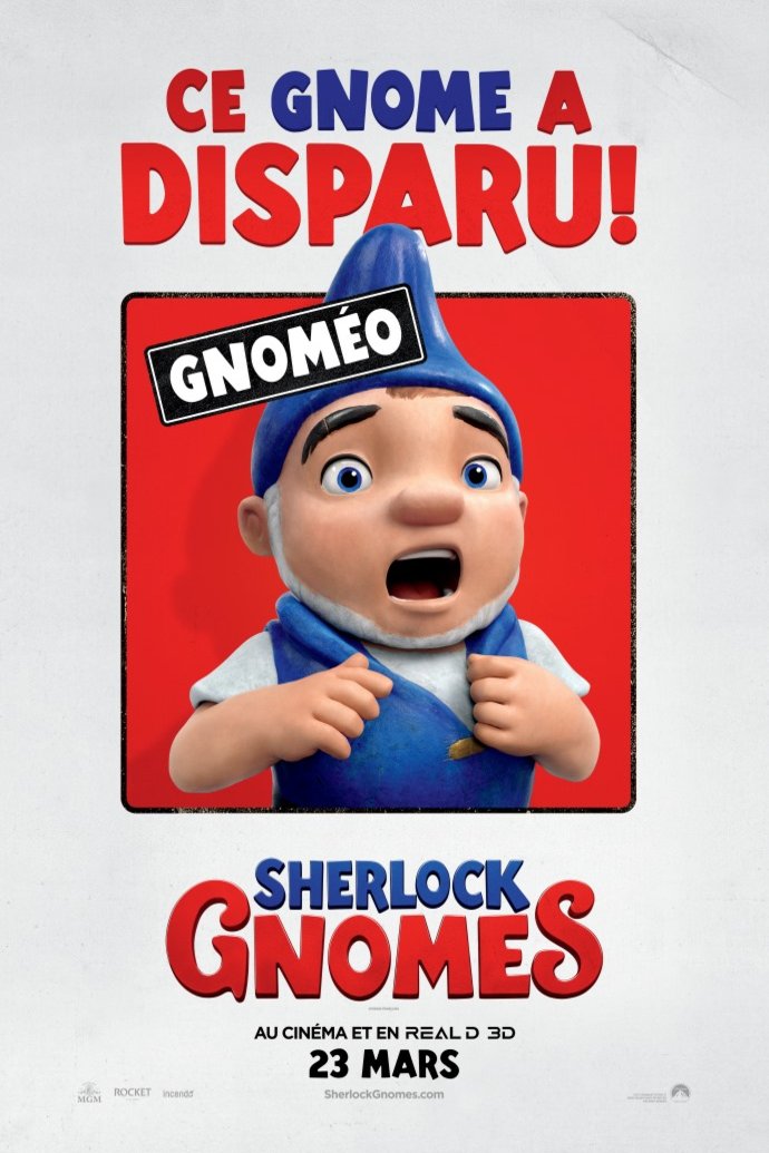 L'affiche du film Sherlock Gnomes v.f. [2018]