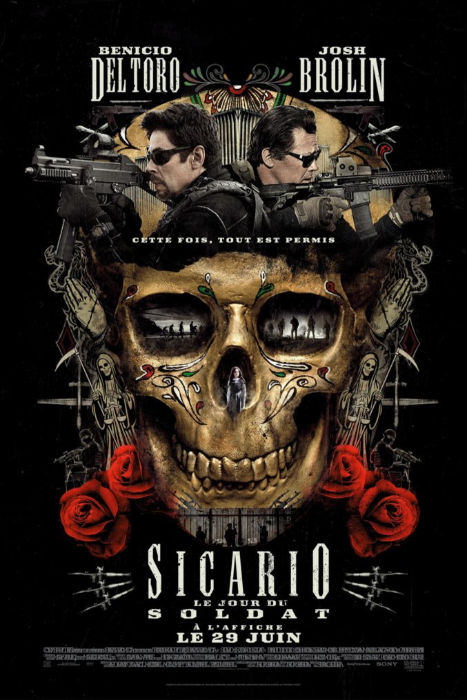 L'affiche du film Sicario: Le jour du soldat [2018]