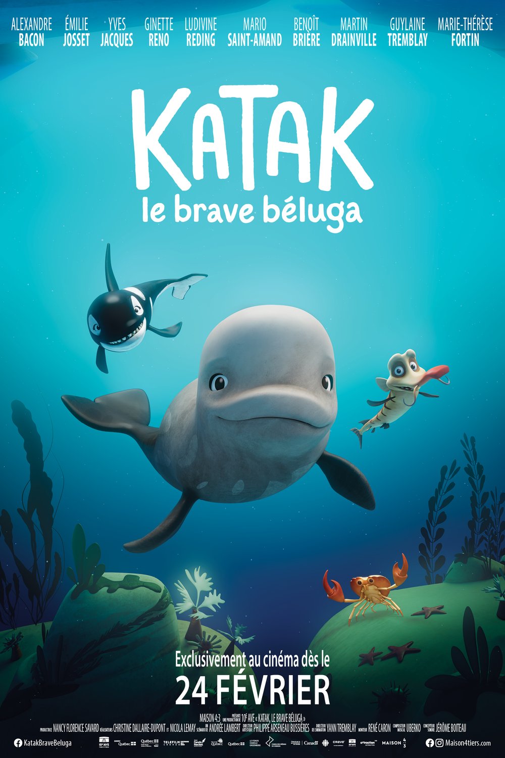 L'affiche du film Katak, le brave béluga [2023]