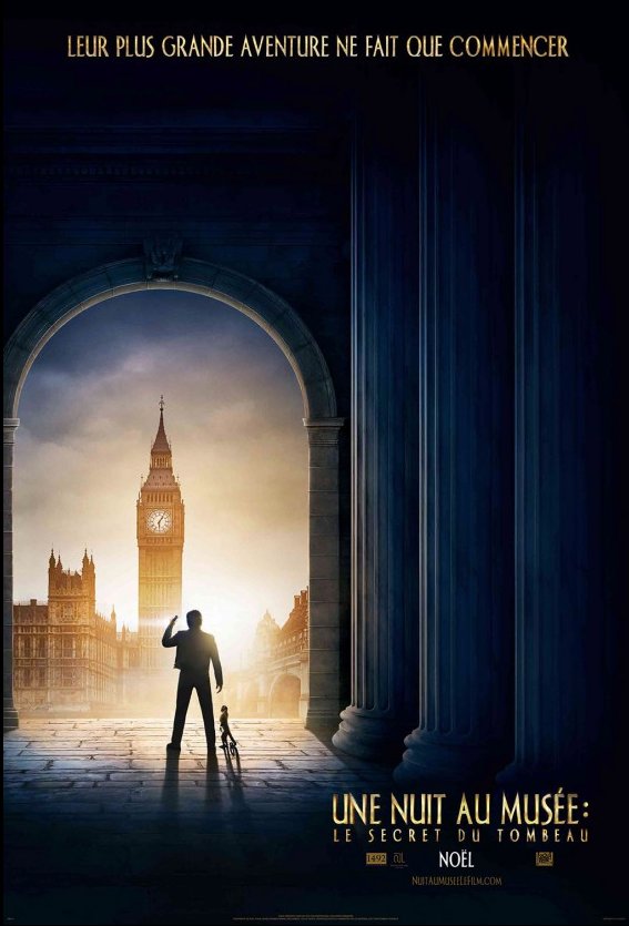 L'affiche du film Une nuit au musée: Le secret du tombeau [2014]