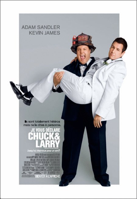 L'affiche du film Je vous déclare Chuck et Larry [2007]