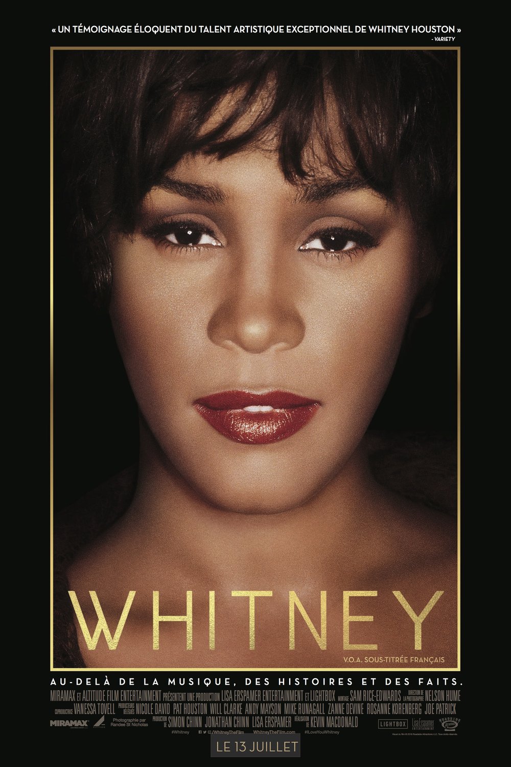 L'affiche du film Whitney v.f. [2018]