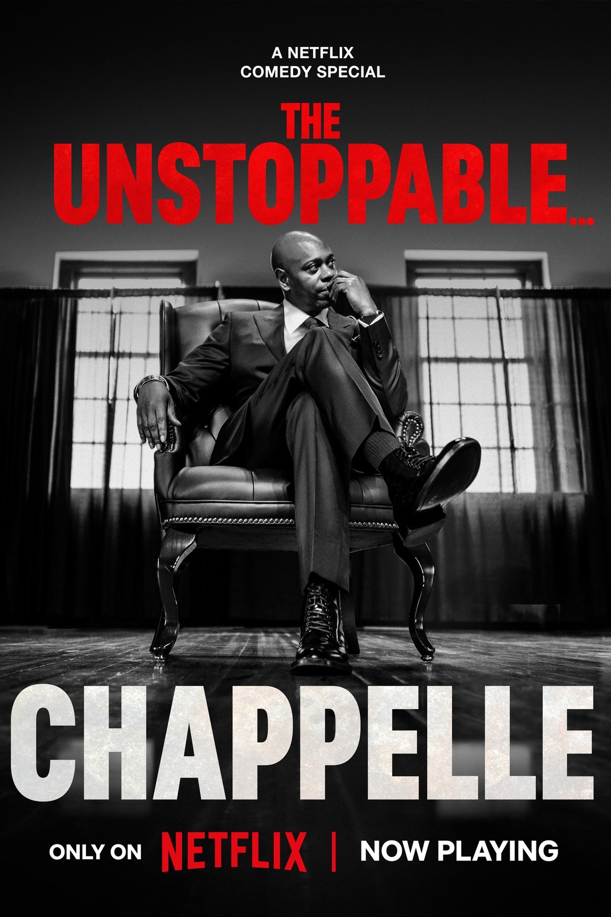 L'affiche du film Dave Chappelle: The Unstoppable [2025]