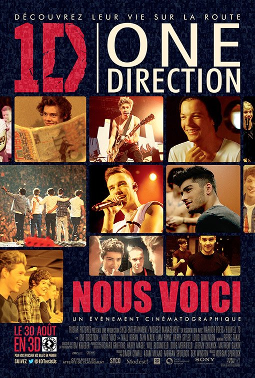 L'affiche du film One Direction: Nous voici [2013]