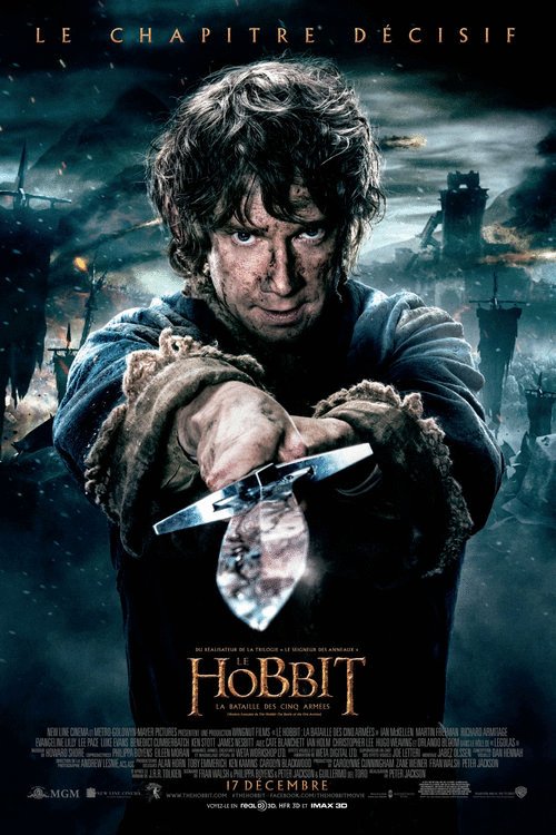 L'affiche du film Le Hobbit: La Bataille des Cinq Armées [2014]