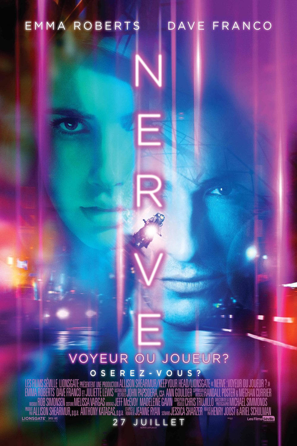 L'affiche du film Nerve: voyeur ou joueur [2016]