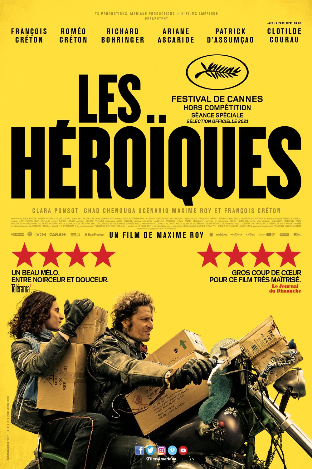 L'affiche du film Les héroïques [2021]