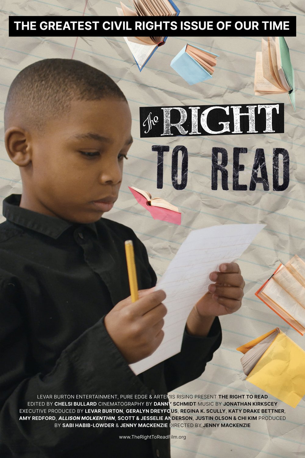 L'affiche du film The Right to Read [2023]