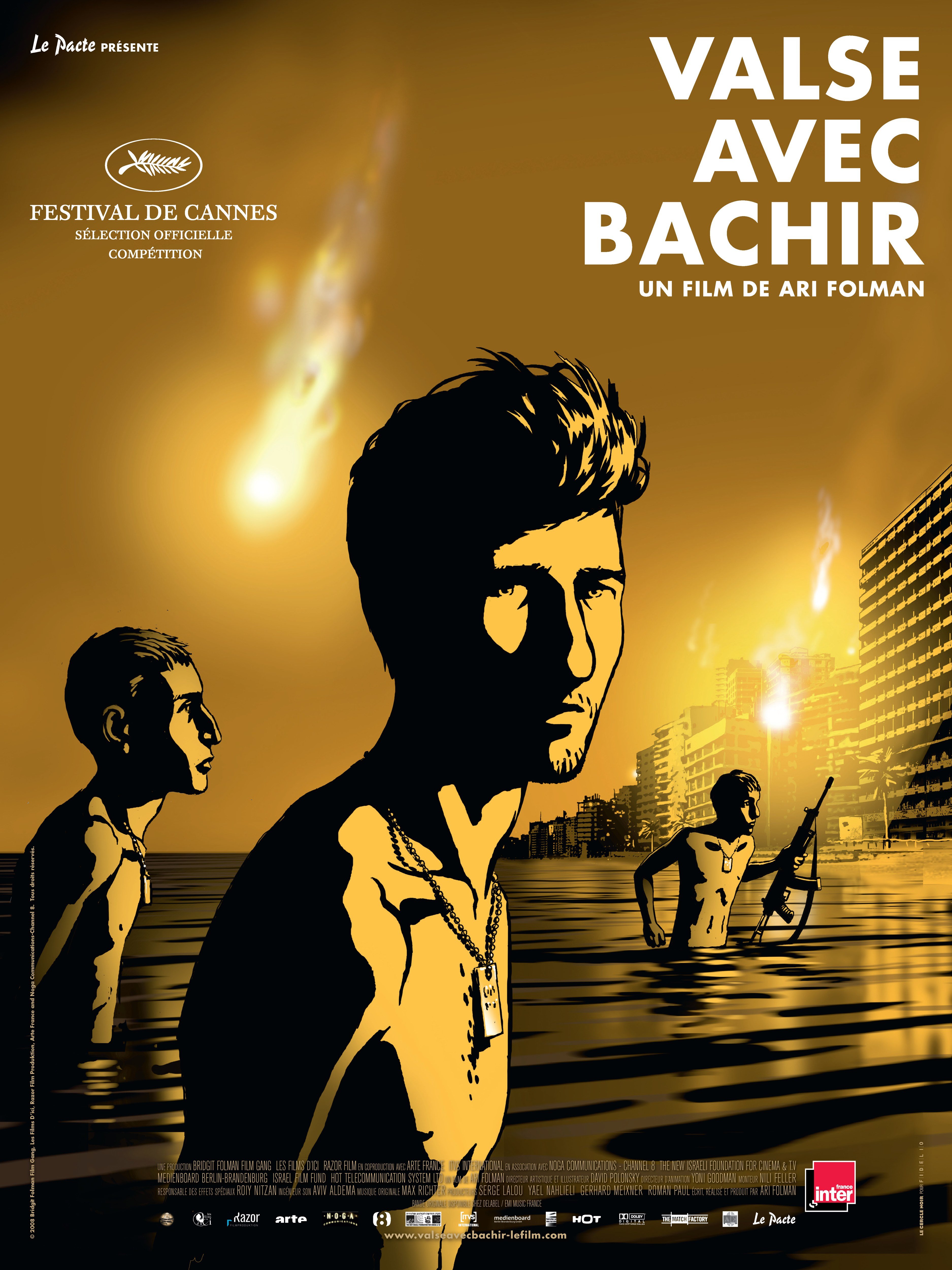 L'affiche du film Valse avec Bachir [2008]