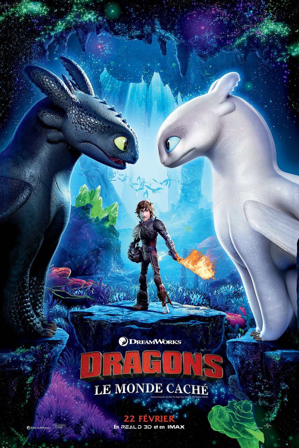 L'affiche du film Dragons: le monde caché [2019]