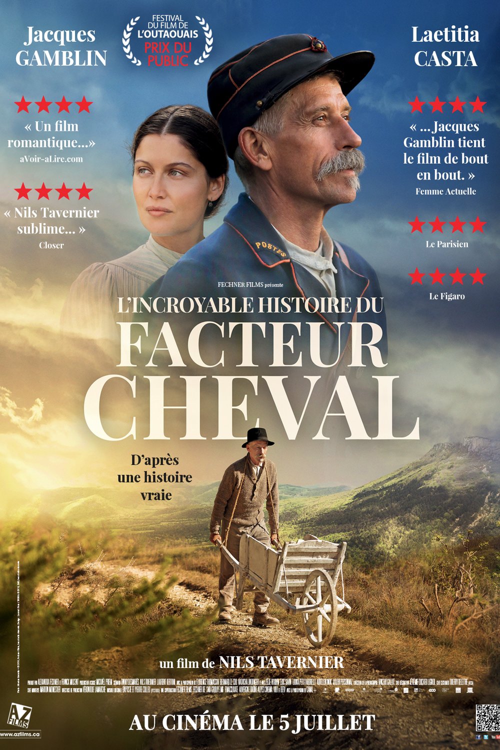 L'affiche du film L'Incroyable histoire du facteur Cheval [2018]