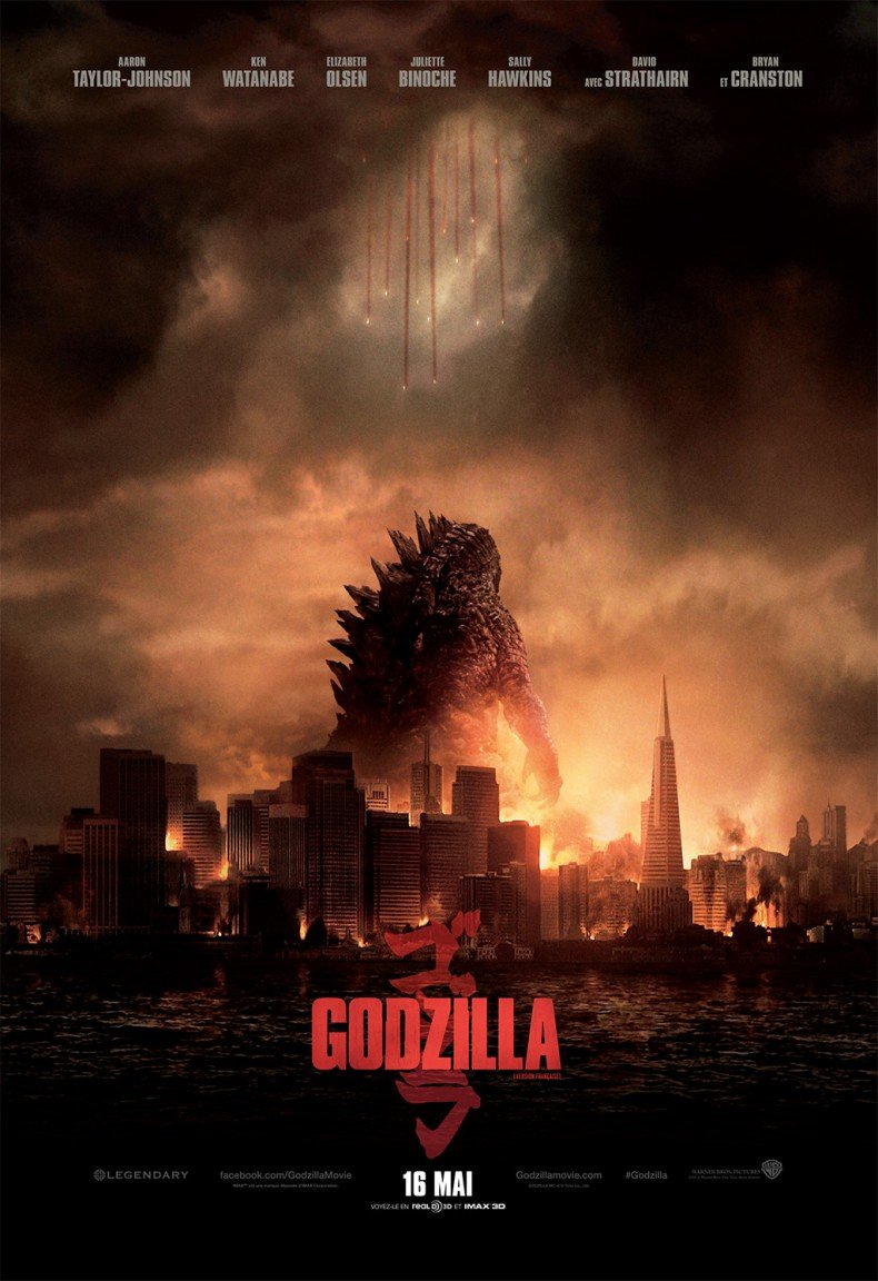 L'affiche du film Godzilla v.f. [2014]