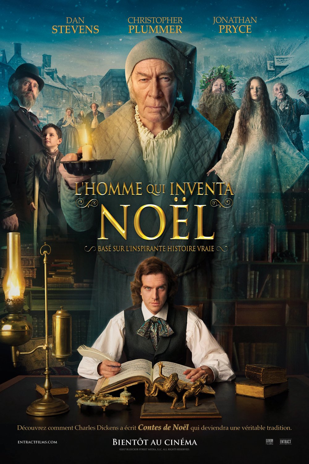 L'affiche du film L'Homme qui inventa Noël [2017]