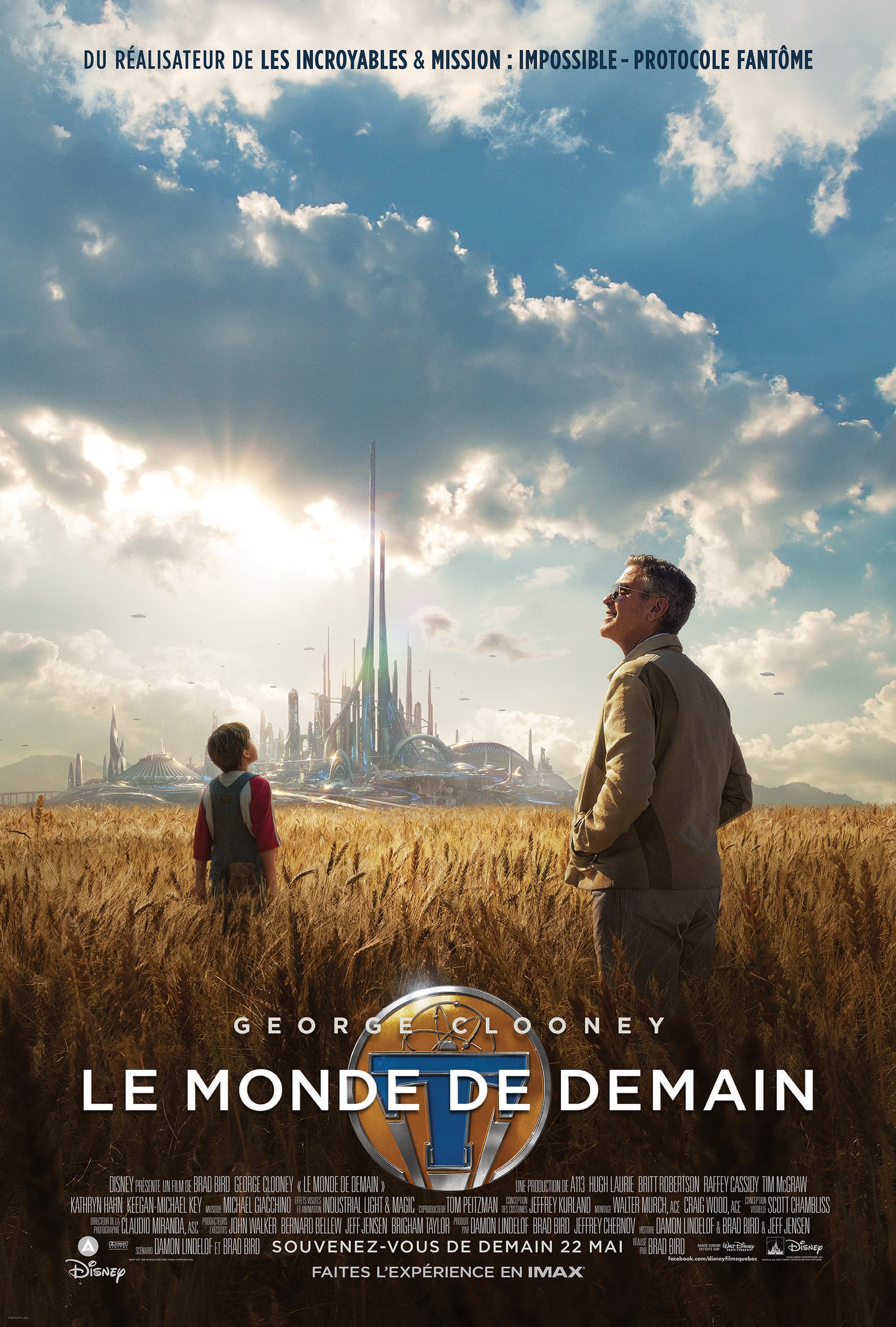 L'affiche du film Le monde de demain [2015]