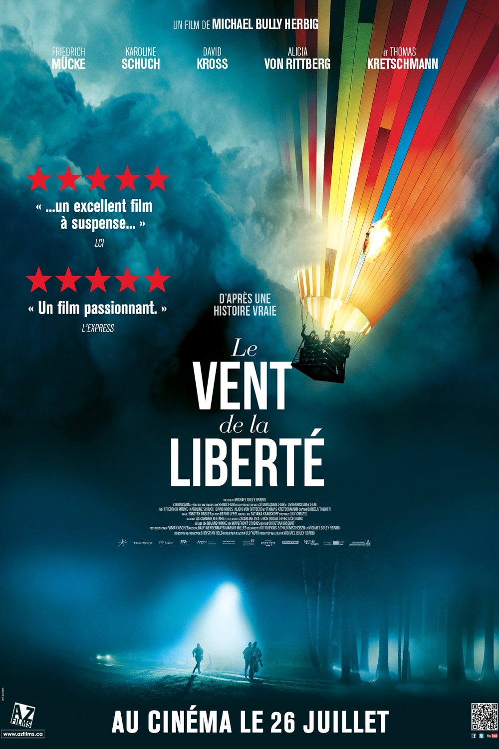 L'affiche du film Le vent de la liberté [2018]