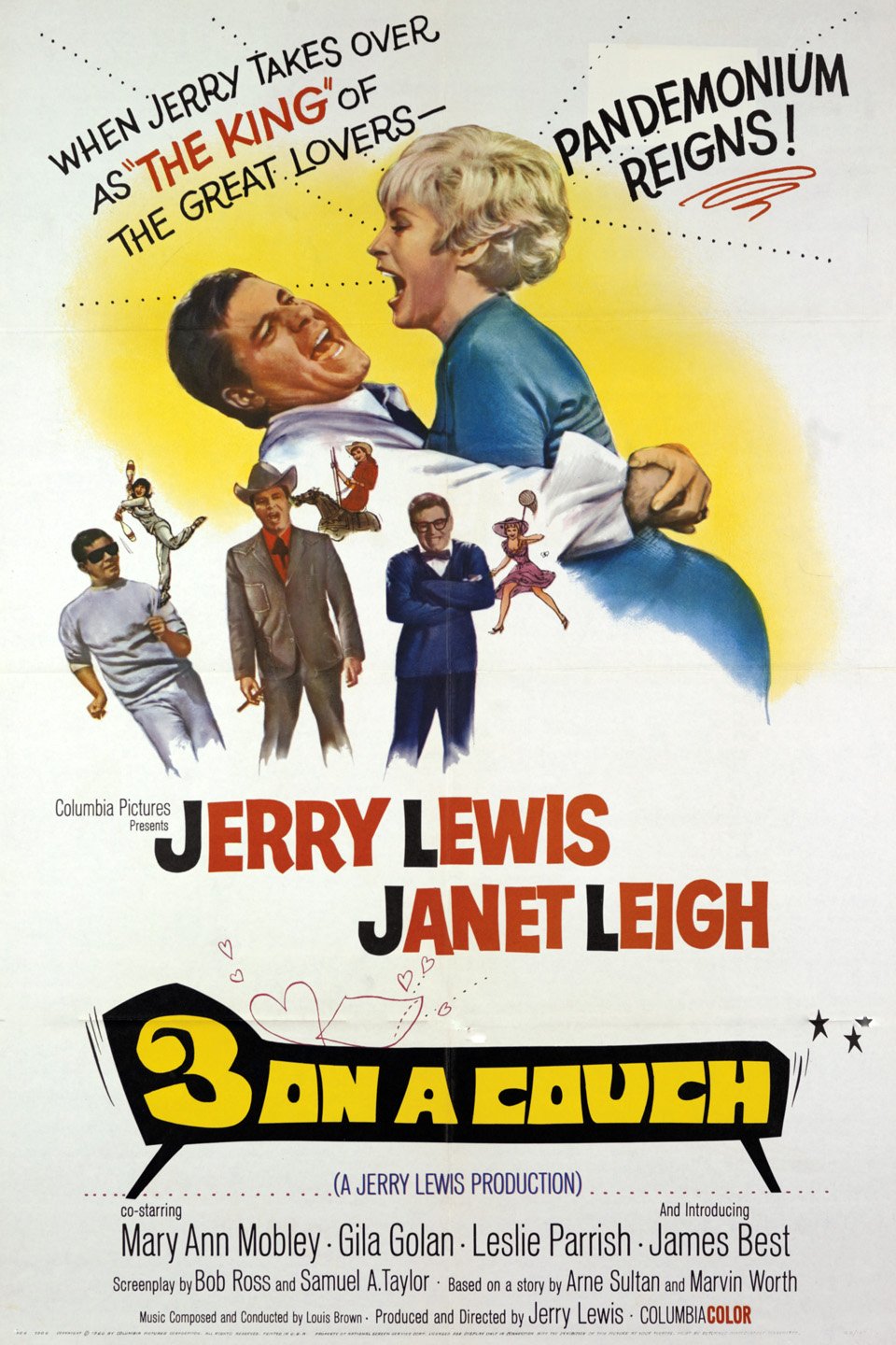 L'affiche du film Trois sur un sofa [1966]