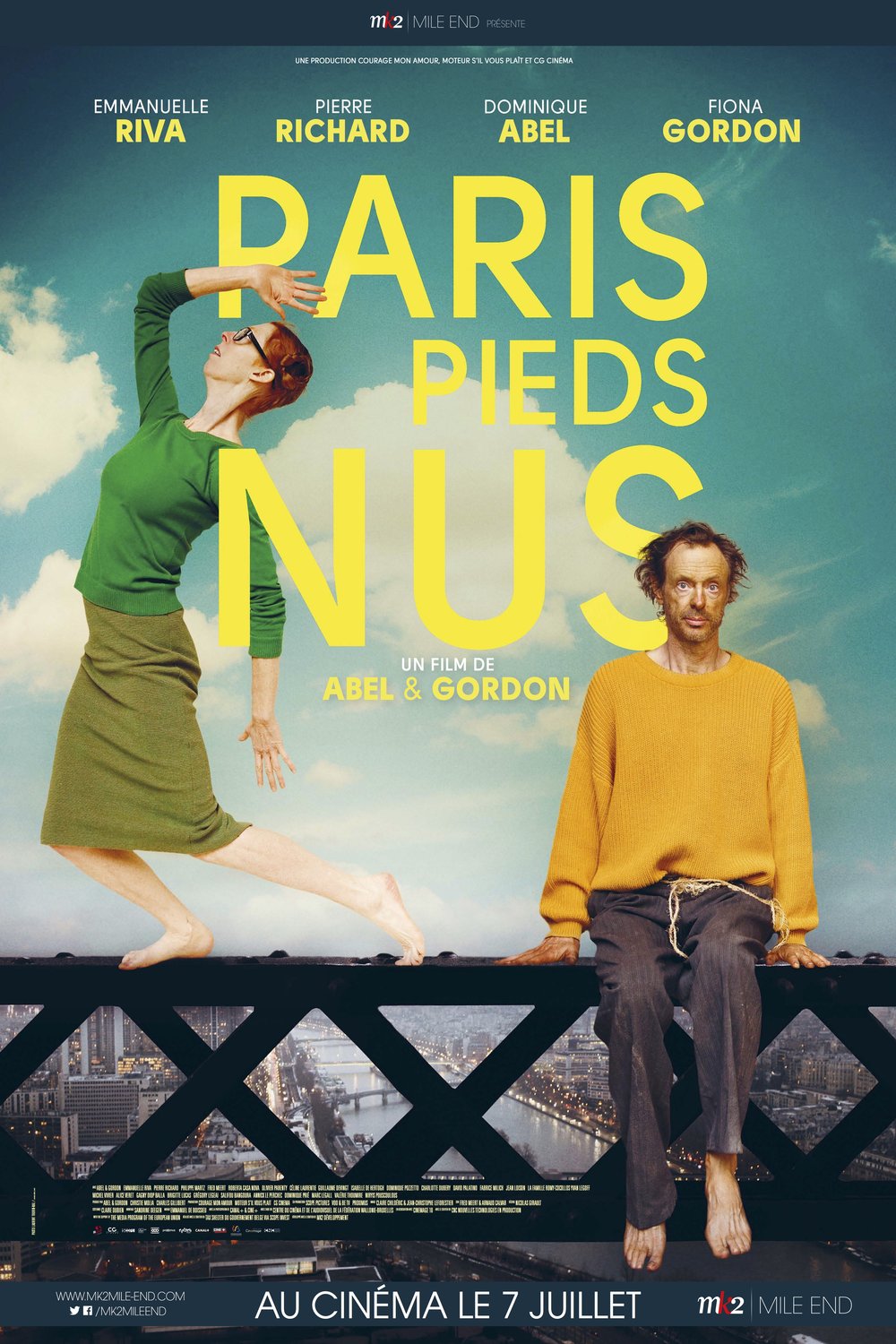 L'affiche du film Paris pieds nus [2016]
