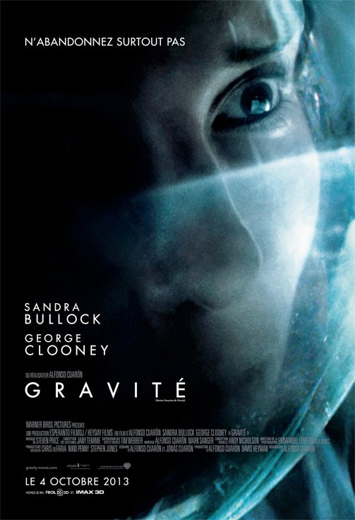 L'affiche du film Gravité [2013]
