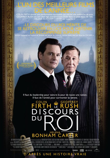 L'affiche du film Le discours du roi [2010]