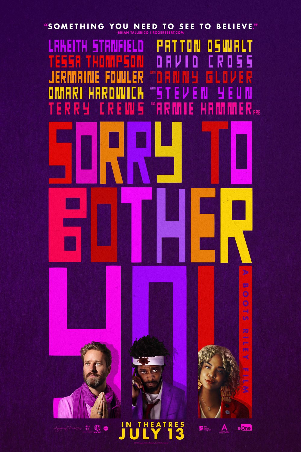 L'affiche du film Sorry to Bother You [2018]