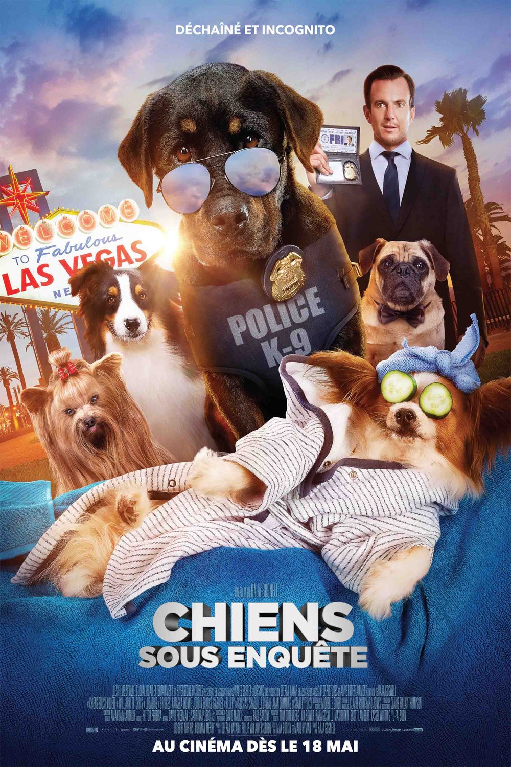 L'affiche du film Chiens sous enquête [2018]