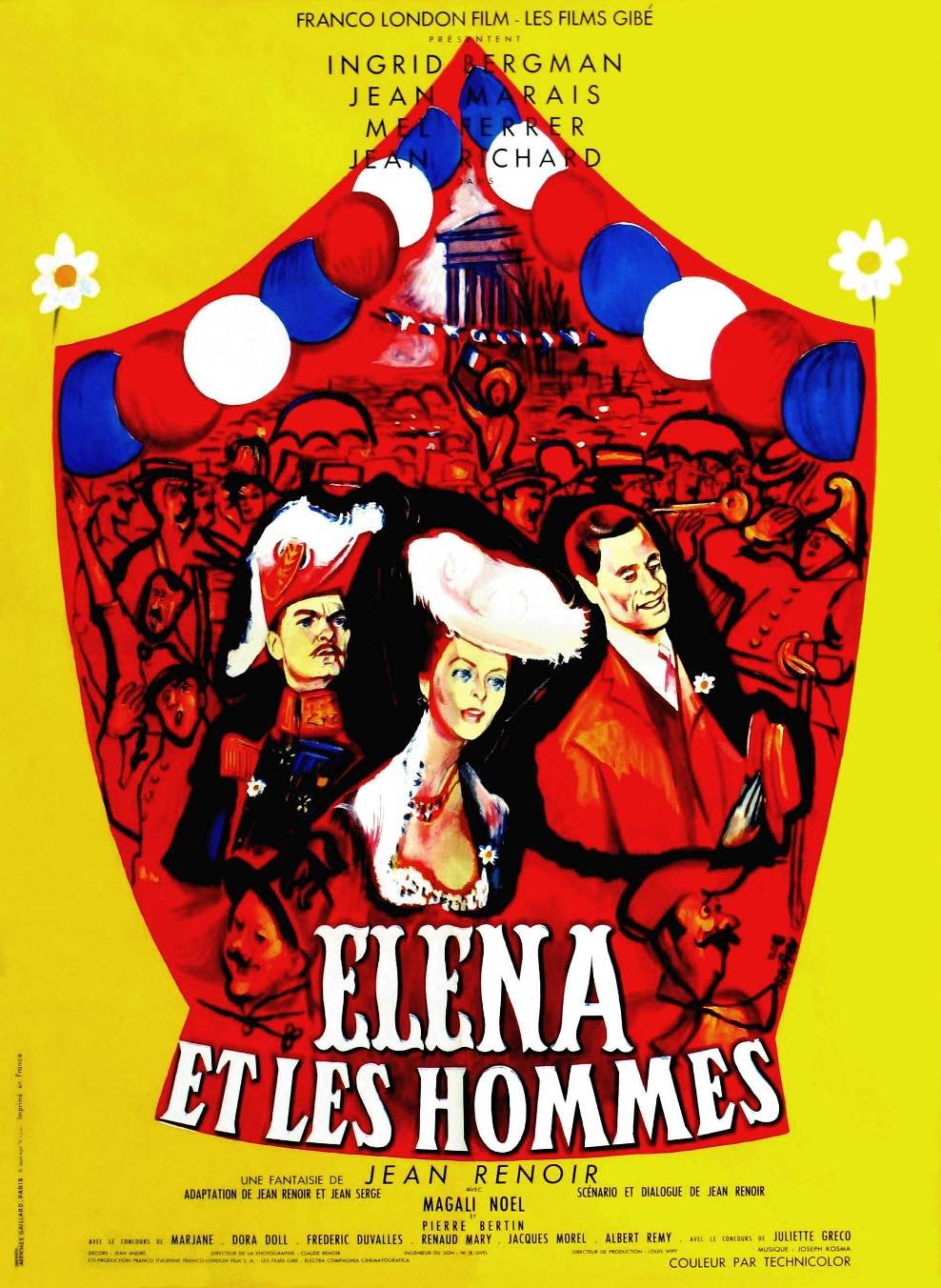 L'affiche du film Elena et les hommes [1956]